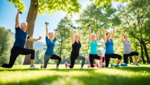 Zajęcia fitness na świeżym powietrzu